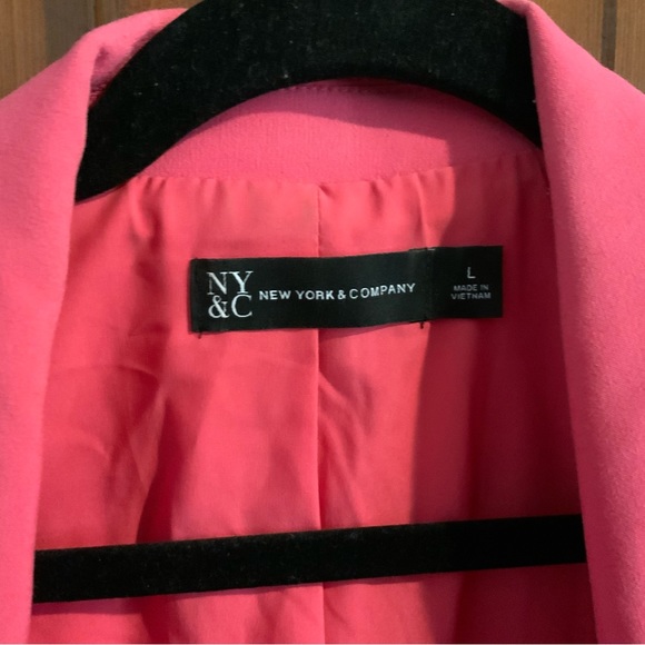 2 Piece -Watermelon Pink Suit-Size 14/16-New York and Co - Picture 2 of 5